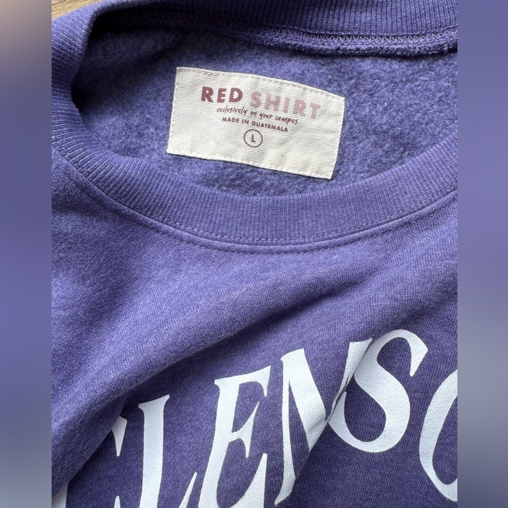 CLEMSON College Women’s Sweatshirt Crewneck Shirt Soft Long Sleeved Top Large L - Picture 2 of 5